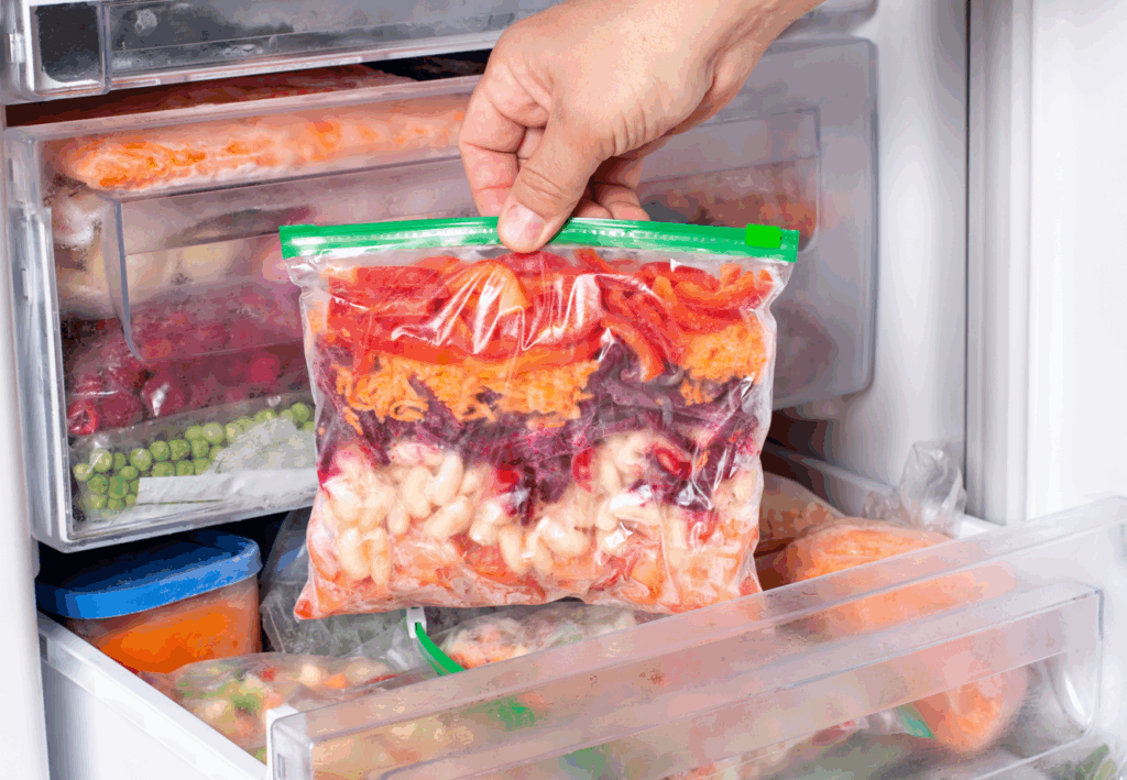 蔬菜保鮮袋密封存放