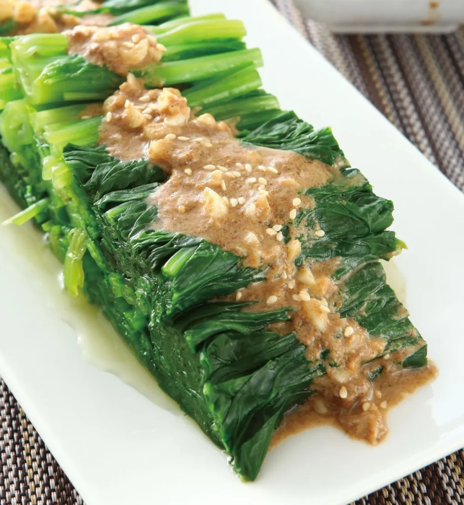 日式胡麻醬菠菜豆腐